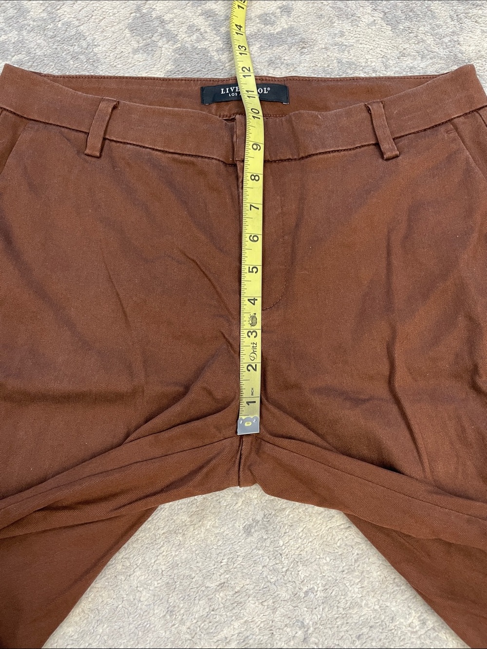 New Liverpool Kelsey Wide Leg Trouser Pants Saddle Brown Sz 6 / 28 - Picture 9 of 14